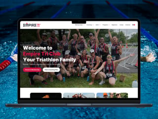 Empire Tri Club — website · framer