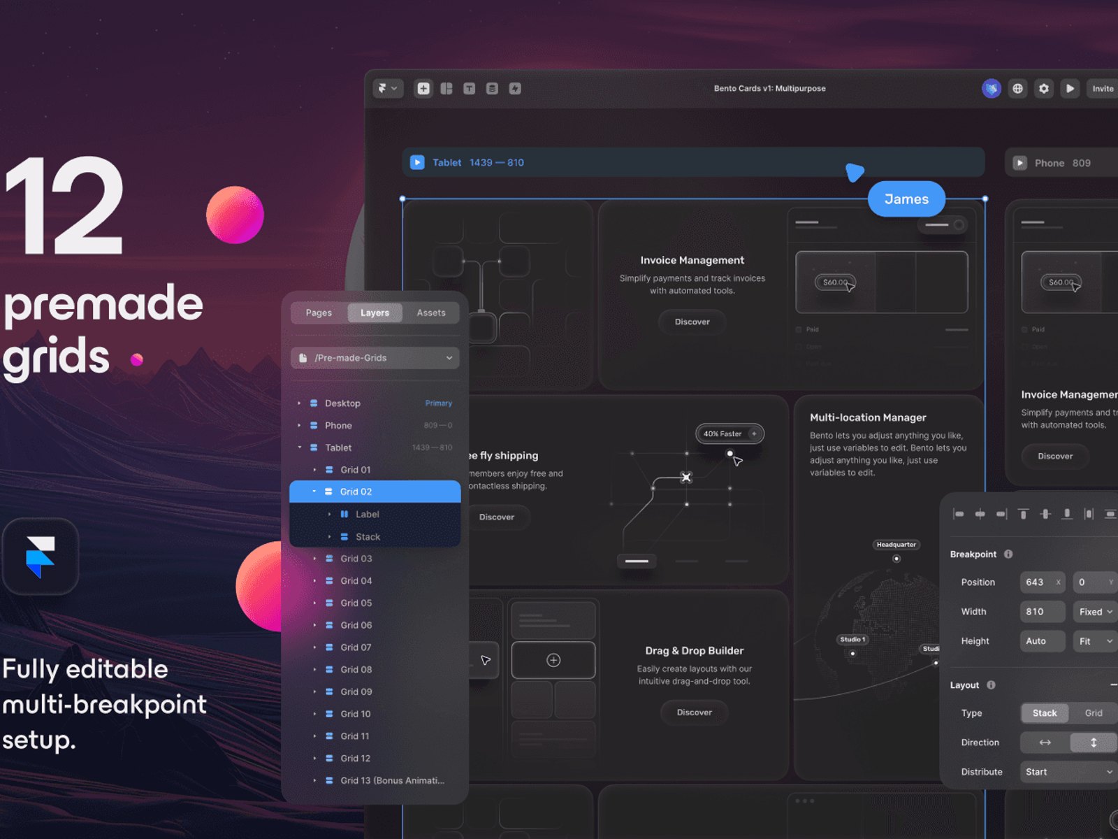 UI8 Bento Cards supporting image 2