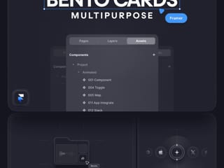 UI8 Bento Cards — template · framer