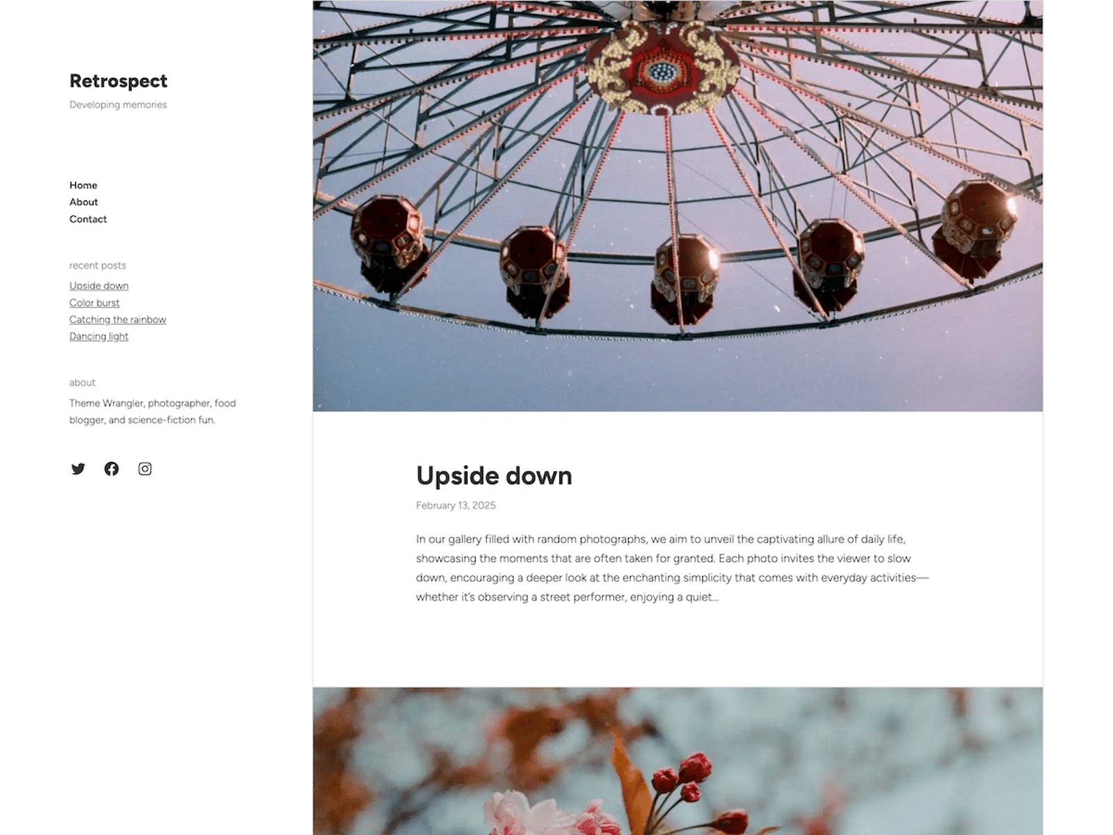 Retrospect preview