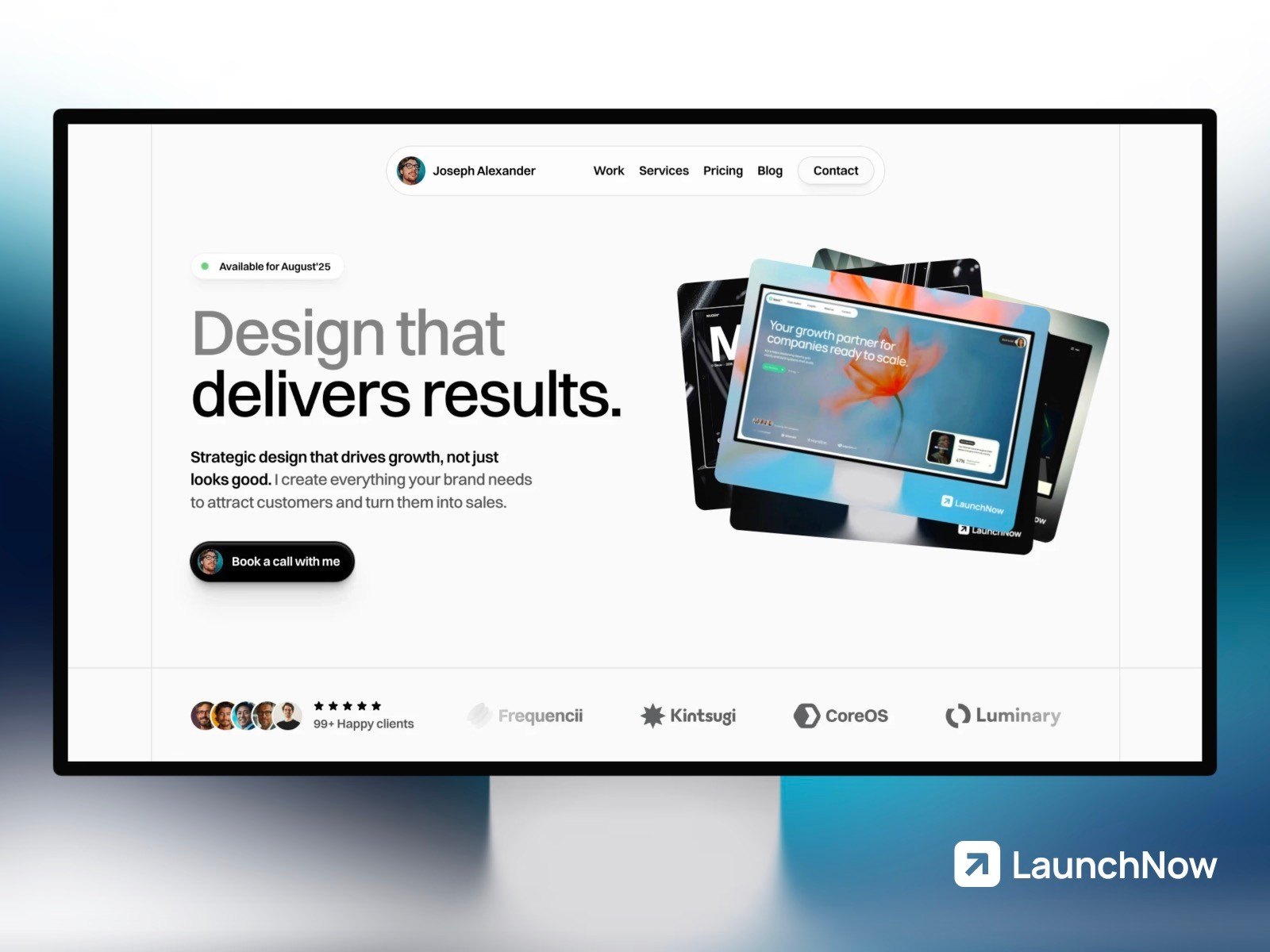 LaunchFolio preview