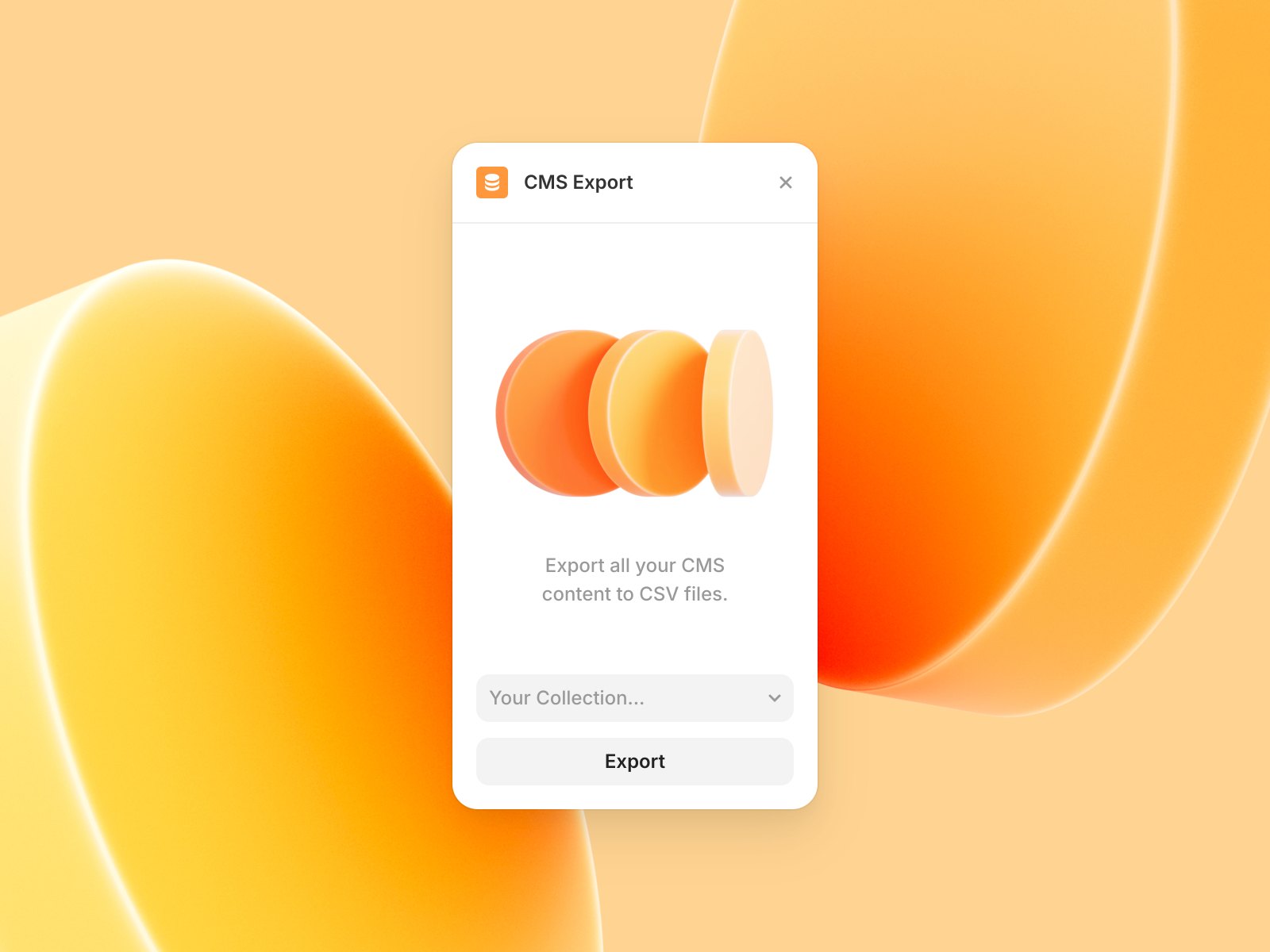 CMS Export — product preview