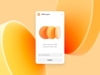 CMS Export — plugin · framer