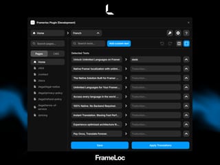 Frameloc — plugin · framer