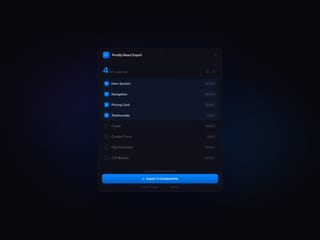 Proofly React Export Unlimited Exports — plugin · framer