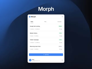 Morph — plugin · framer
