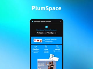 PlumSpace: Website Translator — plugin · framer