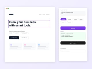 AI Copy Generator — plugin · framer