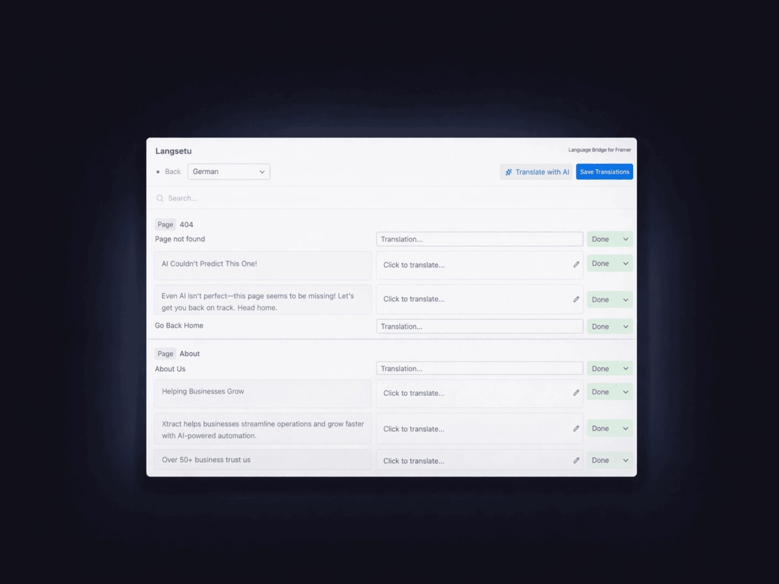 Langsetu — product preview