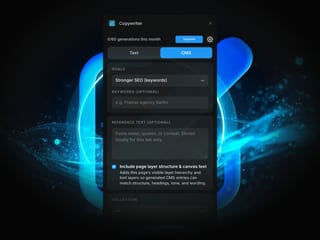 Text Copywriter — plugin · framer