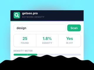 Keyword Density Analyzer by getseo.pro — plugin · framer