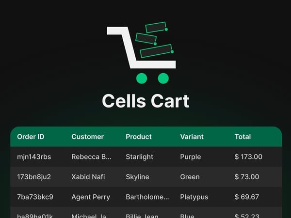 Cells Cart icon