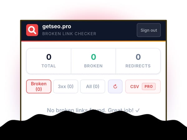 Broken Link Scanner by getseo.pro icon